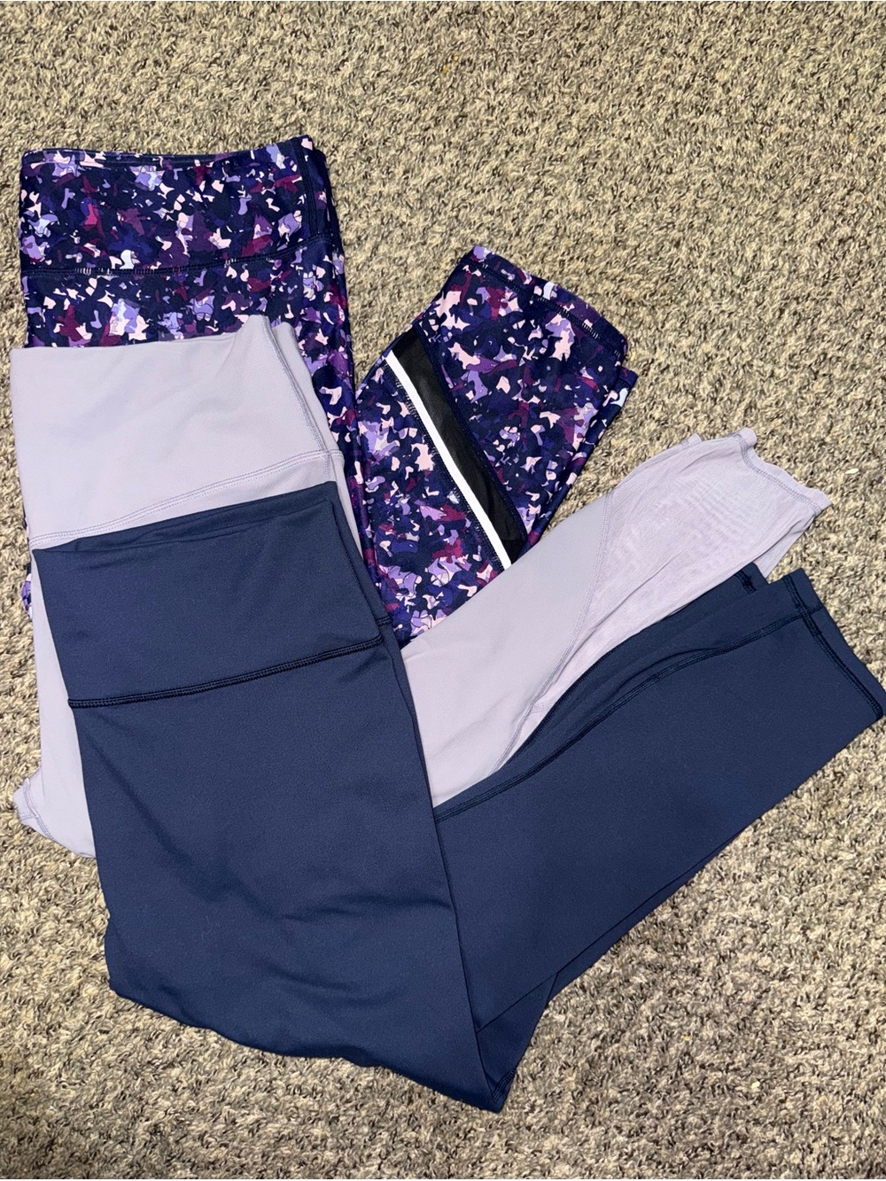 Fabletics Leggings 3-Pack Bundle XXL | High Rise PowerHold Mesh Athleisure Trio